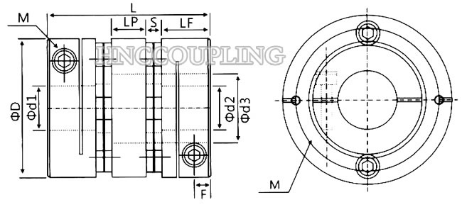 Clamp-Disc-Coupling-HD2CG-Series-Size