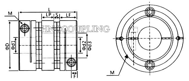 Clamp-Type-Disc-Coupling-Size