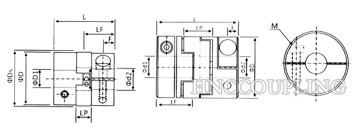 Clamp Type-Oldham-Coupling-Size