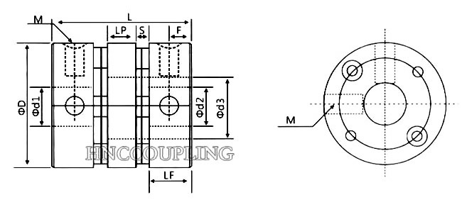 HD2F-Series-Disc-Coupling-Size