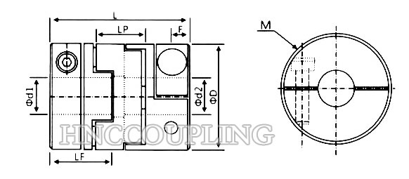 HOC-Type-Oldham-Coupling-Size